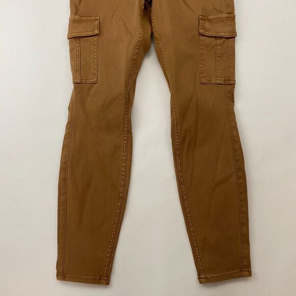 NWT SPANX Stretch Twill Ankle Cargo Pant Honey Glow Sz PS Petite Small Stretch - Picture 4 of 9